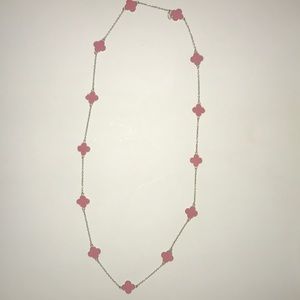 Pink fornash preppy necklace